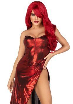 Эротическое платье Leg Avenue Shimmer bodysuit with skirt S SO9185 фото