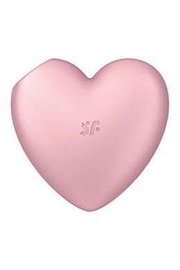 Вакуумный стимулятор-сердечко с вибрацией Satisfyer Cutie Heart Light Red SO6286 фото
