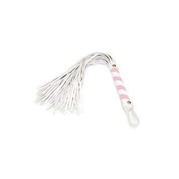 Флоггер Liebe Seele White & Pink Leather Flogger SX2832 фото