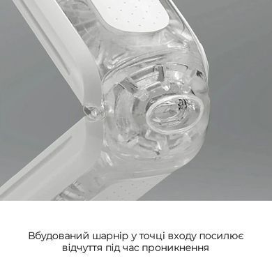 Мастурбатор Tenga Flip Zero Gravity White, изменяемая интенсивность стимуляции, раскладной SO6236 фото