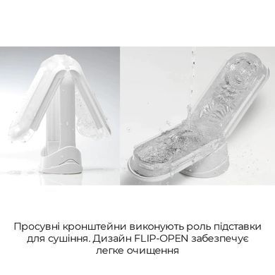 Мастурбатор Tenga Flip Zero Gravity White, изменяемая интенсивность стимуляции, раскладной SO6236 фото