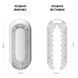 Мастурбатор Tenga Flip Zero Gravity White, изменяемая интенсивность стимуляции, раскладной SO6236 фото 2