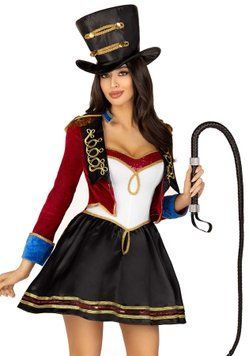 Костюм дрессировщицы Leg Avenue Classic Ringmaster Costume M, платье, шляпа SO9194 фото