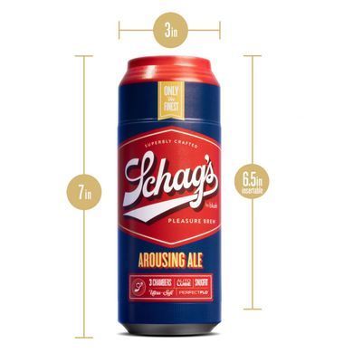 Мастурбатор &ndash; банка пива Blush Schag's Arousing Ale Masturbator &ndash; Frosted, самосмазывающийся, вакуум SO8841 фото