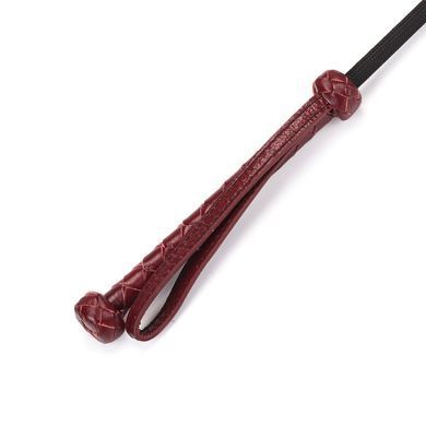 Шлепалка-сердечко Liebe Seele Wine Red Riding Crop with Heart-Shape Tip, натуральная кожа SO9458 фото