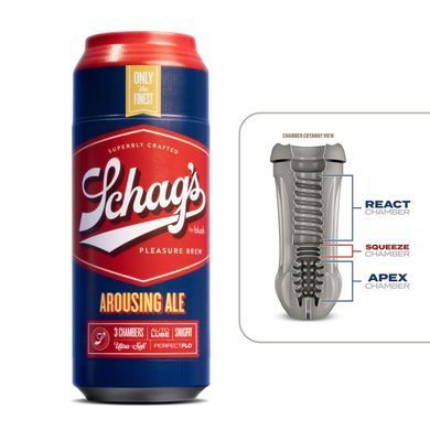 Мастурбатор &ndash; банка пива Blush Schag's Arousing Ale Masturbator &ndash; Frosted, самосмазывающийся, вакуум SO8841 фото