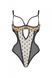 Эротическое боди Passion MARINA BODY, XXL/XXXL, beige, с открытыми чашками SO9716 фото 3