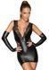 Платье с мокрым эффектом Noir Handmade F212 Powerwetlook and lace minidress, L SX0077 фото 1