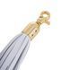Металлическая анальная пробка Хвост пони LOCKINK SEVANDA White Pony-Tail Anal Pear-shape Plug SX0869 фото 4