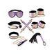 Набор Liebe Seele Pink Glossy 7pcs Bondage Kit, фиксаторы, ошейник с поводком, кляп, флоггер, маска SO9507 фото 1