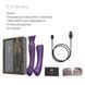 Смартвибратор 3в1 Zalo &mdash; Queen Set Twilight Purple, пульсирующая жемчужина и вакуум, кристалл Swarovski SO6664 фото 8