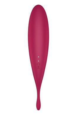 Смарт-вибратор для клитора с вакуумной стимуляцией Satisfyer Twirling Pro+ dark red SO6715 фото