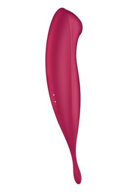 Смарт-вибратор для клитора с вакуумной стимуляцией Satisfyer Twirling Pro+ dark red SO6715 фото