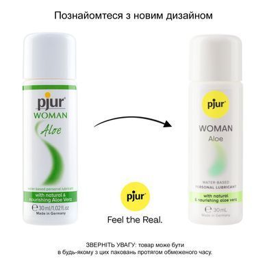 Лубрикант на водной основе pjur Woman Aloe 30 мл, с экстрактом алоэ, увлажняющий, без парабенов PJ13310 фото