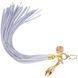 Металлическая анальная пробка Хвост пони LOCKINK SEVANDA White Pony-Tail Anal Rose-shape Plug SX0870 фото 2