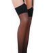 Классические чулки под пояс с широкой резинкой Passion ST001 3/4 nero PS23602 фото 1