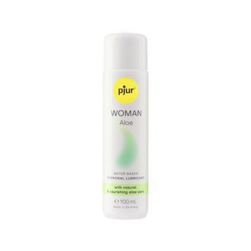 Лубрикант на водной основе pjur Woman Aloe 100 мл, с экстрактом алоэ, увлажняющий, без парабенов PJ13320 фото