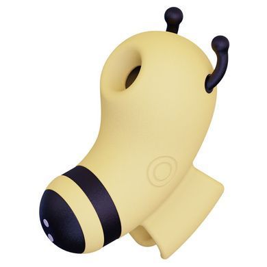 Вакуумный стимулятор с микротоками KISSTOY Beebe Yellow, на палец SO6550 фото