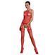 Бодистокинг Passion ECO BS006 red, с доступом, халтер, имитация подвязок SO7077 фото 1