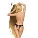 Трусики-тонг Penthouse Naughty Valentine M/L Black, кружево, открытый доступ к интимным зонам SO6499 фото 2