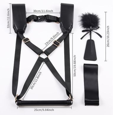 БДСМ-набор LOCKINK YEAHWOW Black Doggy Style Saddle set SX2845 фото