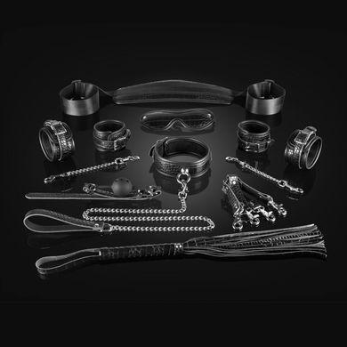 Набор Liebe Seele Temptation Bondage 8pcs Kit, фиксаторы, ошейник с поводком, кляп, флоггер, маска SO9510 фото