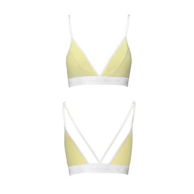 Спортивный топ с двойными бретелями Passion PS007 TOP L, yellow SO4275 фото