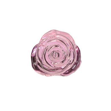 Стеклянная анальная пробка Pillow Talk Rosy Luxurious Glass Anal Plug, ⌀3,3 см, вибропуля в подарок SO6834 фото