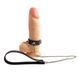 Кольцо для пениса Penis Ring с шипами и поводком, натуральная кожа SO5152 фото 1