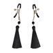 Зажимы для сосков Art of Sex - Nipple clamps Black Tassels SO5856 фото 2
