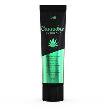 Лубрикант на водной основе Intt Cannabis (100 мл) с маслом семян конопли, не растекается SO2931 фото