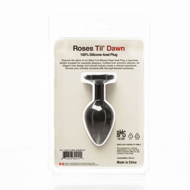 Анальная пробка BMS Roses Til&rsquo; Dawn Silicone Anal Plug Medium SX3148 фото