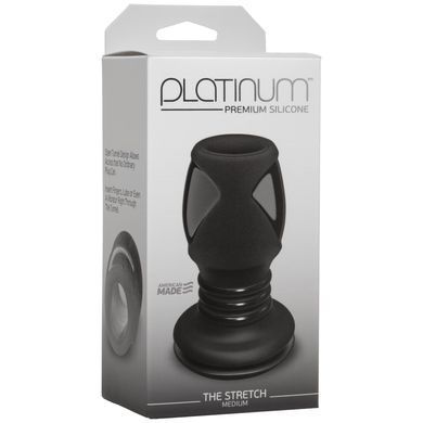 Анальный туннель Doc Johnson Platinum Premium Silicone &mdash; The Stretch &mdash; Medium &mdash; Black SO4923 фото