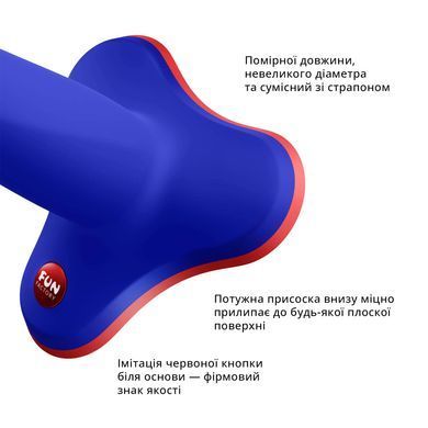 Фаллоимитатор Fun Factory LIMBA FLEX S, синий, гибкий, с эффектом памяти, подходит для точки G SX0994 фото
