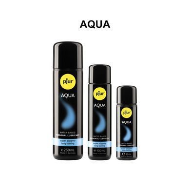 Лубрикант на водной основе pjur Aqua 100 мл, эффект бархатистой кожи без прилипания PJ10340 фото