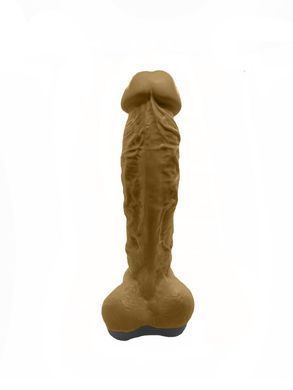 Крафтовое мыло-член с присоской Чистий Кайф Brown size XL, натуральное SO2764 фото