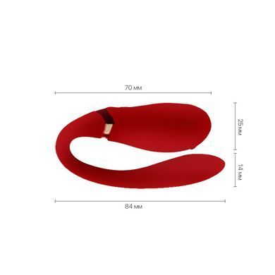 Смартвибратор для пар Zalo &mdash; Fanfan Bright Red SO6670 фото
