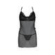 Сорочка Passion DELIENA CHEMISE XXL/XXXL black, стринги с заниженной талией SO8420 фото 3
