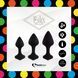 Набор силиконовых анальных пробок FeelzToys - Bibi Butt Plug Set 3 pcs Black SO5065 фото 2