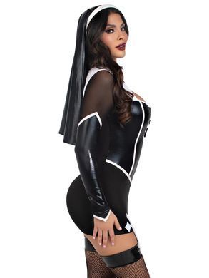 Костюм монашки Leg Avenue Holy Hottie Dress XS SX2792 фото