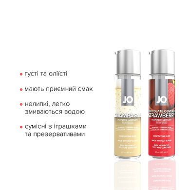 Набор лубрикантов JO Sweet&Bubbly &mdash; Champagne & Chocolate Covered Strawberry (2&times;60 мл) SO6777 фото