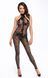 Бодистокинг Noir Handmade F315 Ego, 3XL, black, прозрачный, верх халтер, молния на все тело SX0332 фото 1