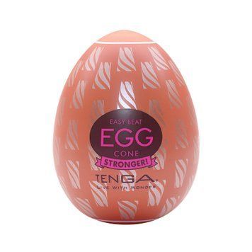Мастурбатор-яйцо Tenga Egg Cone, плотный TPE, пробник лубриканта 5 мл SO9801 фото