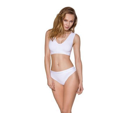 Спортивный топ из эластичного хлопка Passion PS005 TOP XL, white SO4230 фото