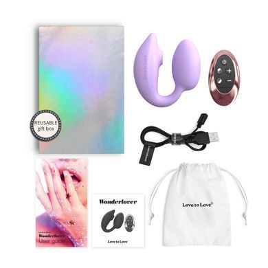 Виброяйцо с вакуумной клиторальной стимуляцией Love To Love Wonderlover VIVA MAUVE SO9615 фото