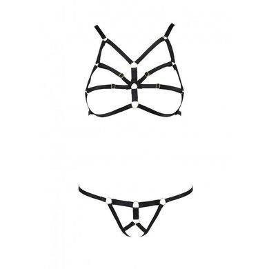 Комплект белья из стреп Passion Exclusive ARMANDA SET S/M, black SO5963 фото