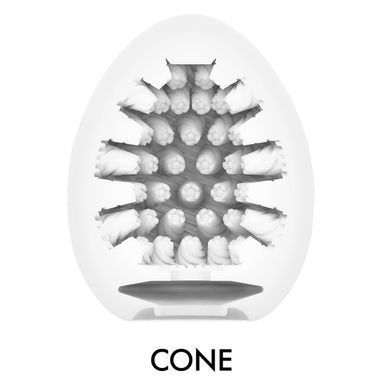 Мастурбатор-яйцо Tenga Egg Cone, плотный TPE, пробник лубриканта 5 мл SO9801 фото