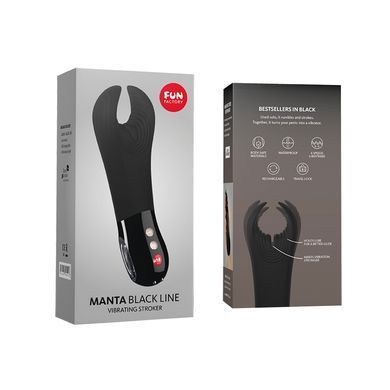 Вибратор для пениса Fun Factory MANTA black, подходит для парных игр SX0932 фото