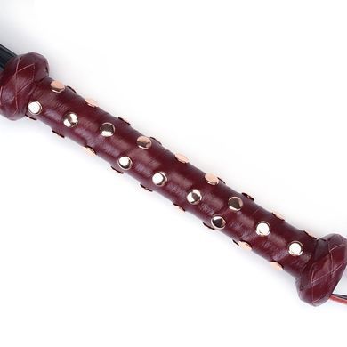 Флоггер Liebe Seele Wine Red Studded Flogger, натуральная кожа SO9466 фото