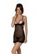 Эротический пеньюар Passion MARINA CHEMISE, S/M, black SO9724 фото 1